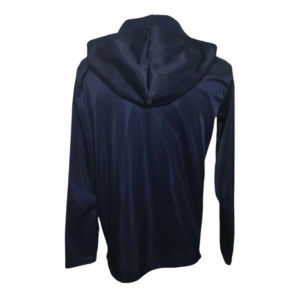 Beaux Art Quality Sportswear Sport Jacket Medium Navy/White Hooded Zip Front EUC - Picture 2 of 6